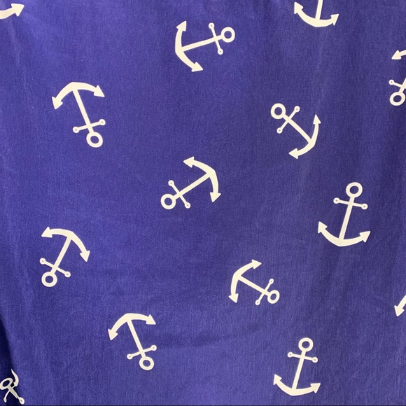 Peach Love Cream Navy Anchor Blouse - Picture 7 of 9